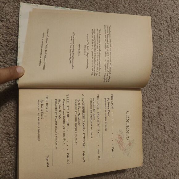 READERS DIGEST Lot of 5 Vintage Condensed Books  1958, 1959, 1966, 1968 - Picture 13 of 16